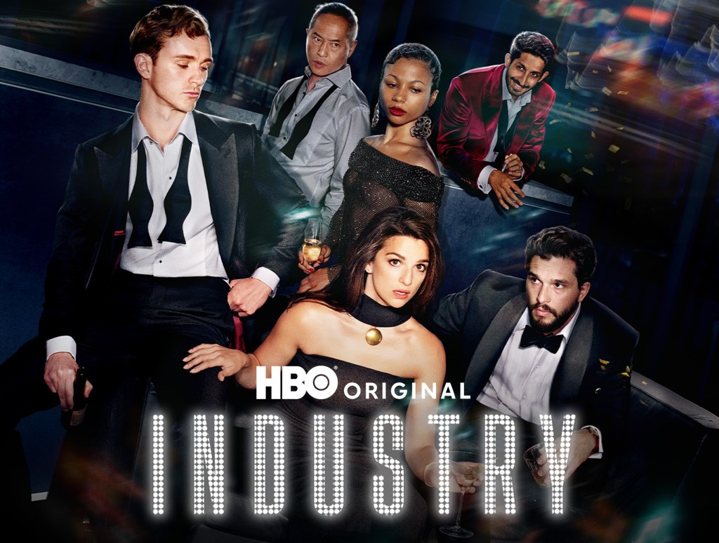 Branża serial, Industry, HBO Original, MAX, bohaterowie serialu w eleganckich strojach wieczorowych