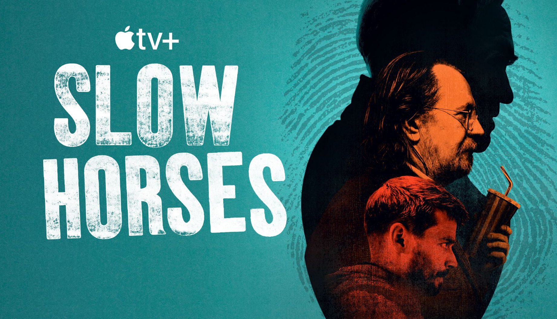 Kulawe konie, Slow Horses, serial Apple TV+, plakat promujący, Gary Oldman, recenzja serialu "Kulawe konie"