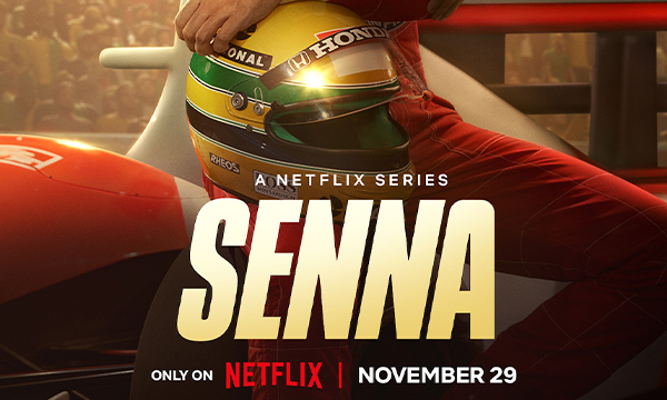 Senna, brazylijski serial Netflix, Ayrton Senna w kasku w bolidzie, recenzje seriali