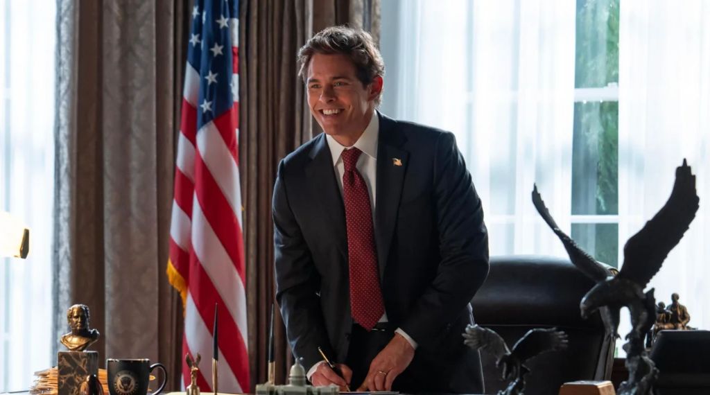 Recenzja serialu "Paradise" na Disney+, James Marsden jako Prezydent Cal Bradford