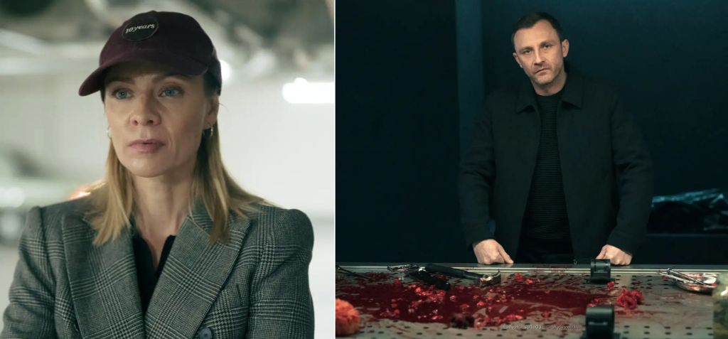 Langer, recenzja serialu SkyShowtime, Magdalena Boczarska jako Siarka i Kamil Nożyński