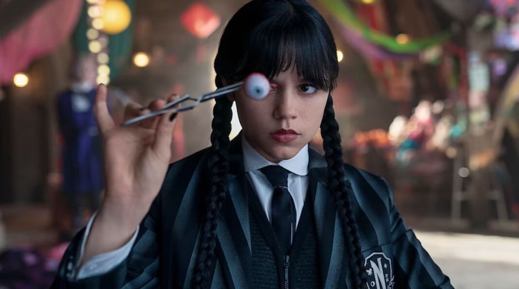 Wednesday Addams (Jenna Ortega) w serialu "Wednesday" (sezon 2) na Netflix, 09/2025