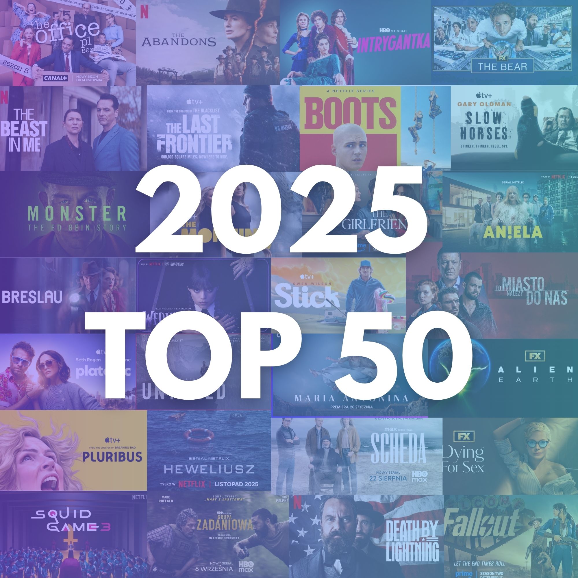Ranking najlepszych seriali roku 2025 - Serialovo TOP 50