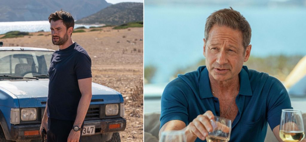 David Duchovny i Jack Whitehall w serialu "Malice" (Zły zamiar), Prime video